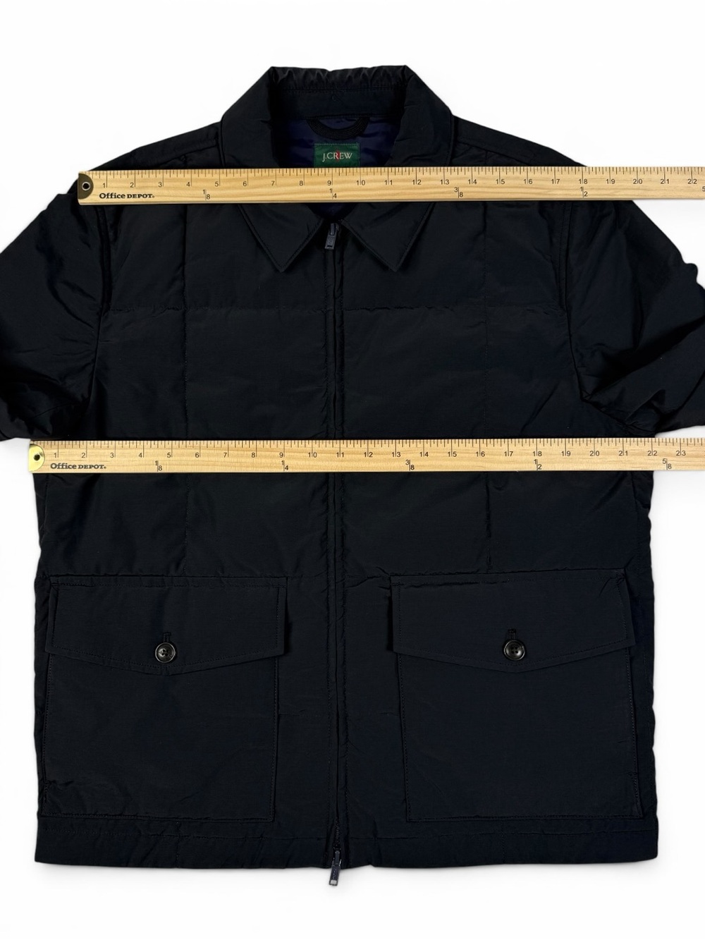 J.Crew Men’s PrimaLoft Box Quilt Insulated Jacket Black Medium NWOT Never Worn - Picture 5 of 11